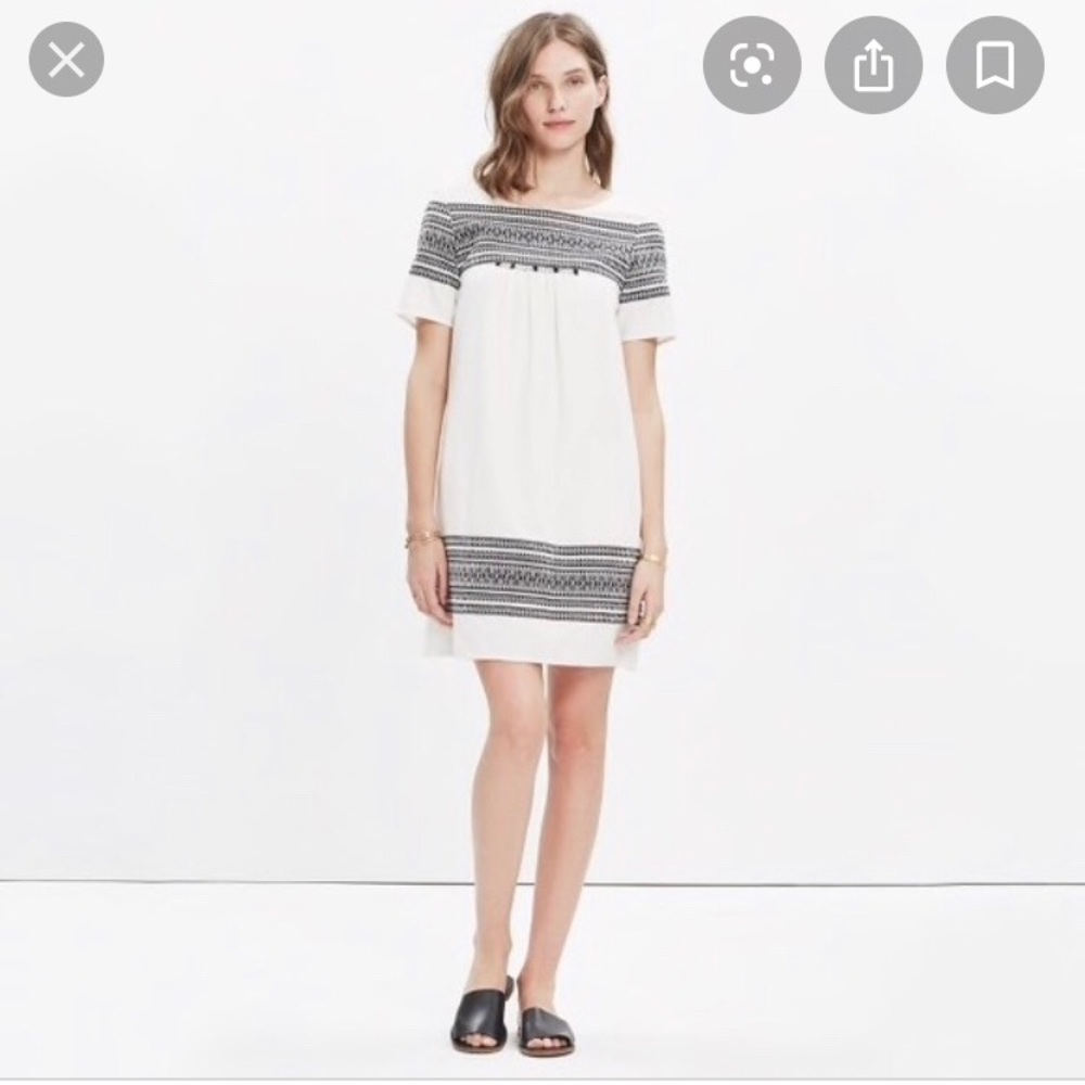 Madewell embroidered dress
